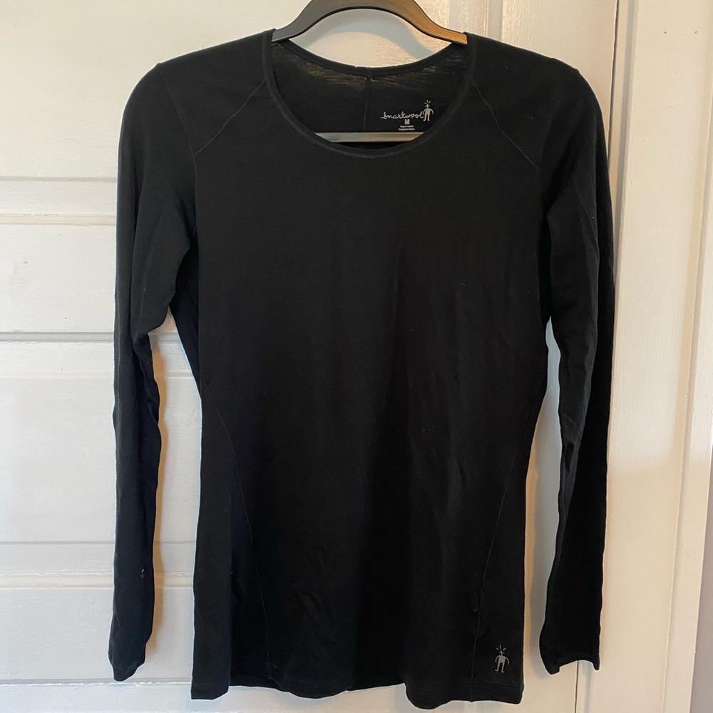 Smartwool Black Base Layer 100% Merino Wool
